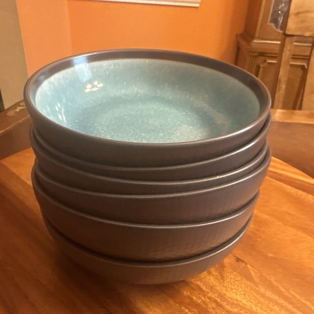 7" Individual Pasta Bowl Maddox Blue by Mikasa A Set of 6 - Picture 3 of 12